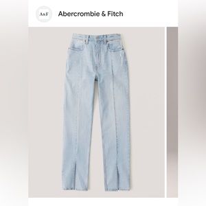 abercrombie 90s straight ultra high rise jeans size 00